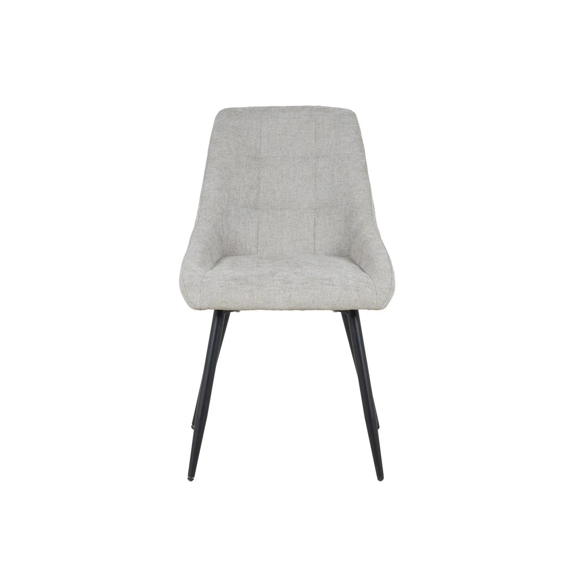 Scaun KENT, grej/negru, stofa clasica/metal, 50x60x84 cm