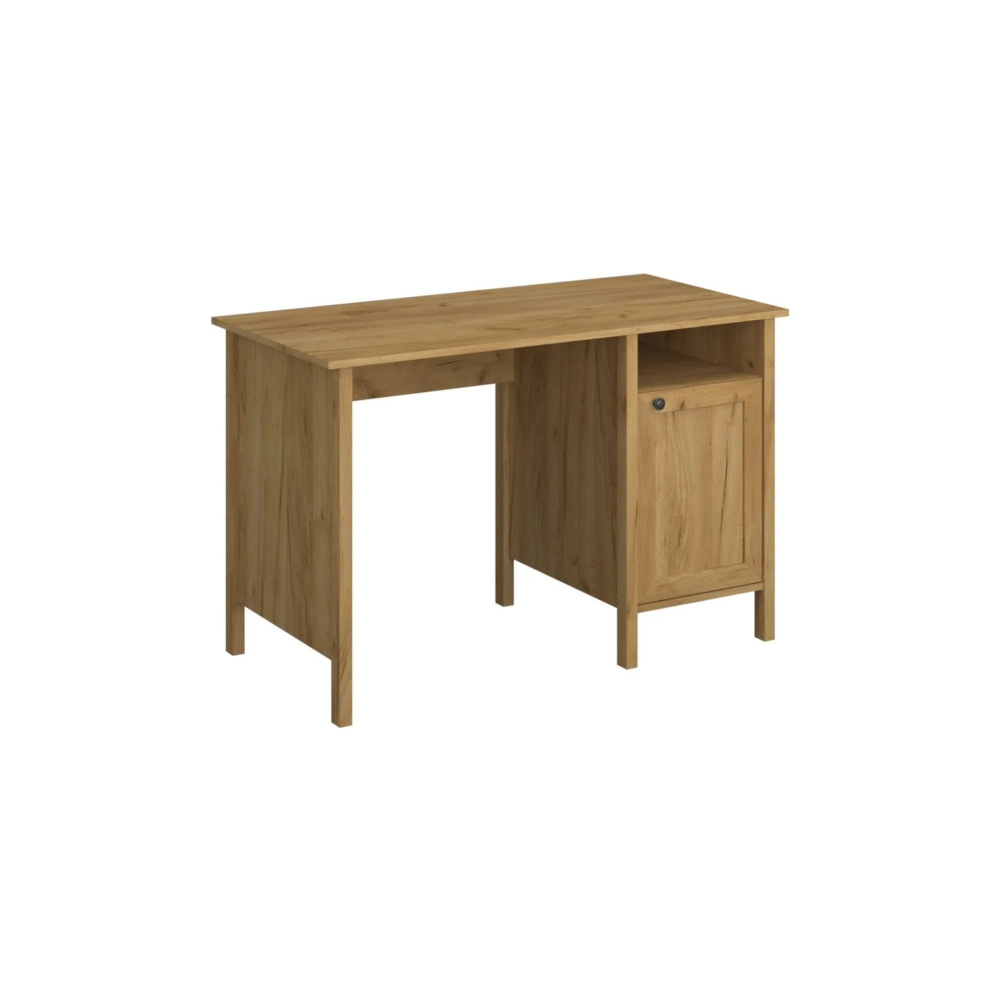 Birou KLARK, stejar auriu, PAL, 120x60x77 cm
