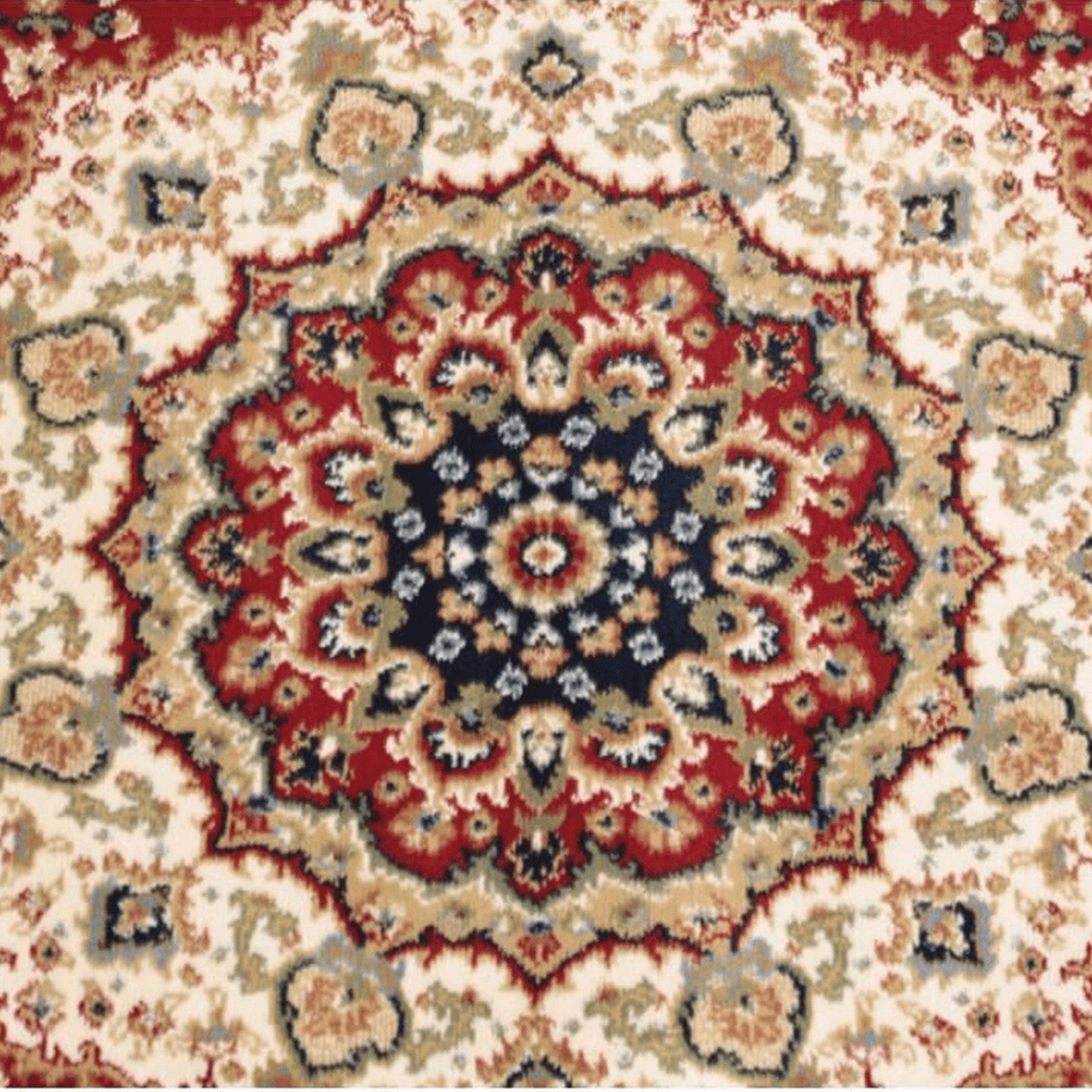 Covor KENDRA TYP 3, 160x235 cm, forma dreptunghiulara, polipropilena, visiniu/model oriental