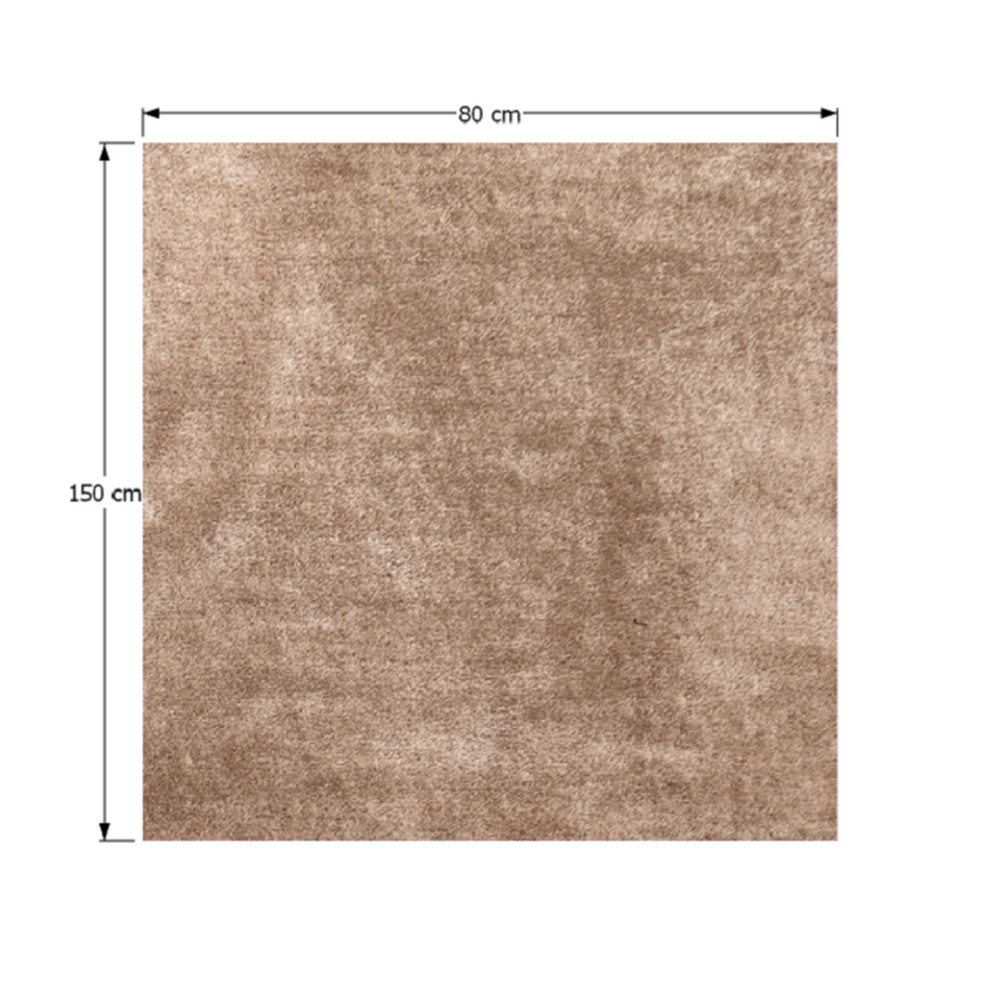 Covor ANNAG, 140x200 cm, forma dreptunghiulara, poliester, maro deschis