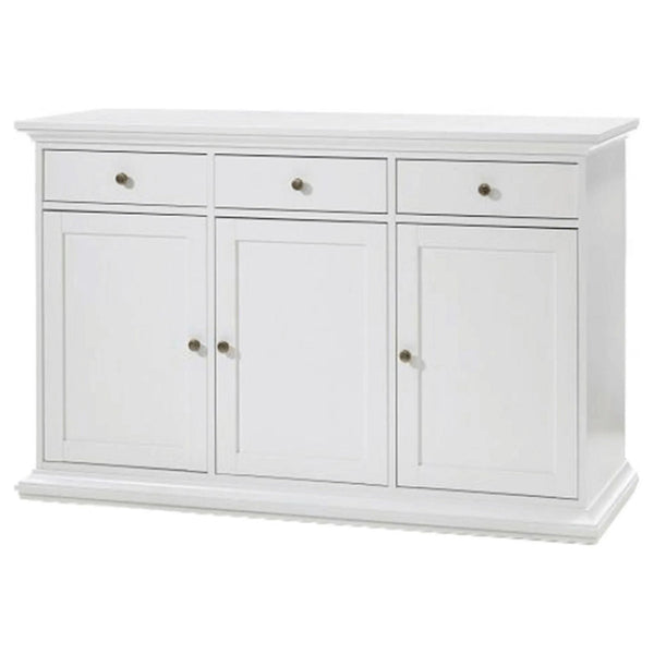 Comoda PARIS 77824, alb, PAL infoliat, 144x46x92 cm
