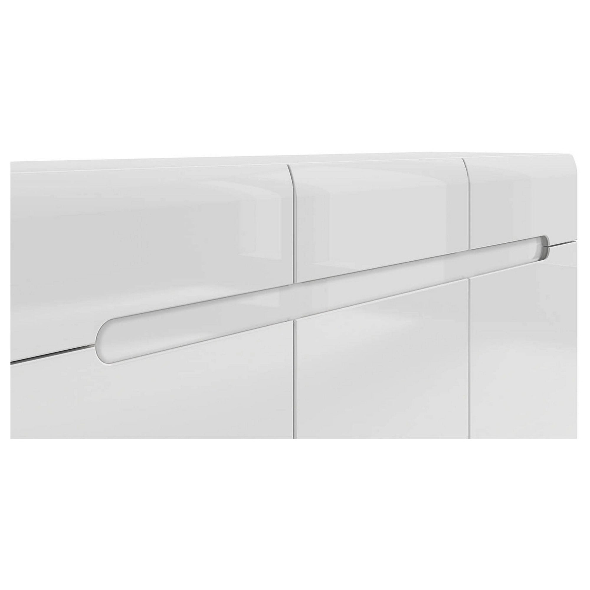 Comoda AZTECA TRIO, alb, 150x41x84 cm