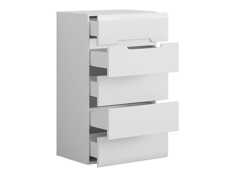 Comoda AZTECA TRIO, alb, PAL, 60x41x104 cm