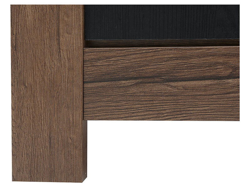 Comoda BALIN, negru/stejar, PAL, 160x45x85 cm