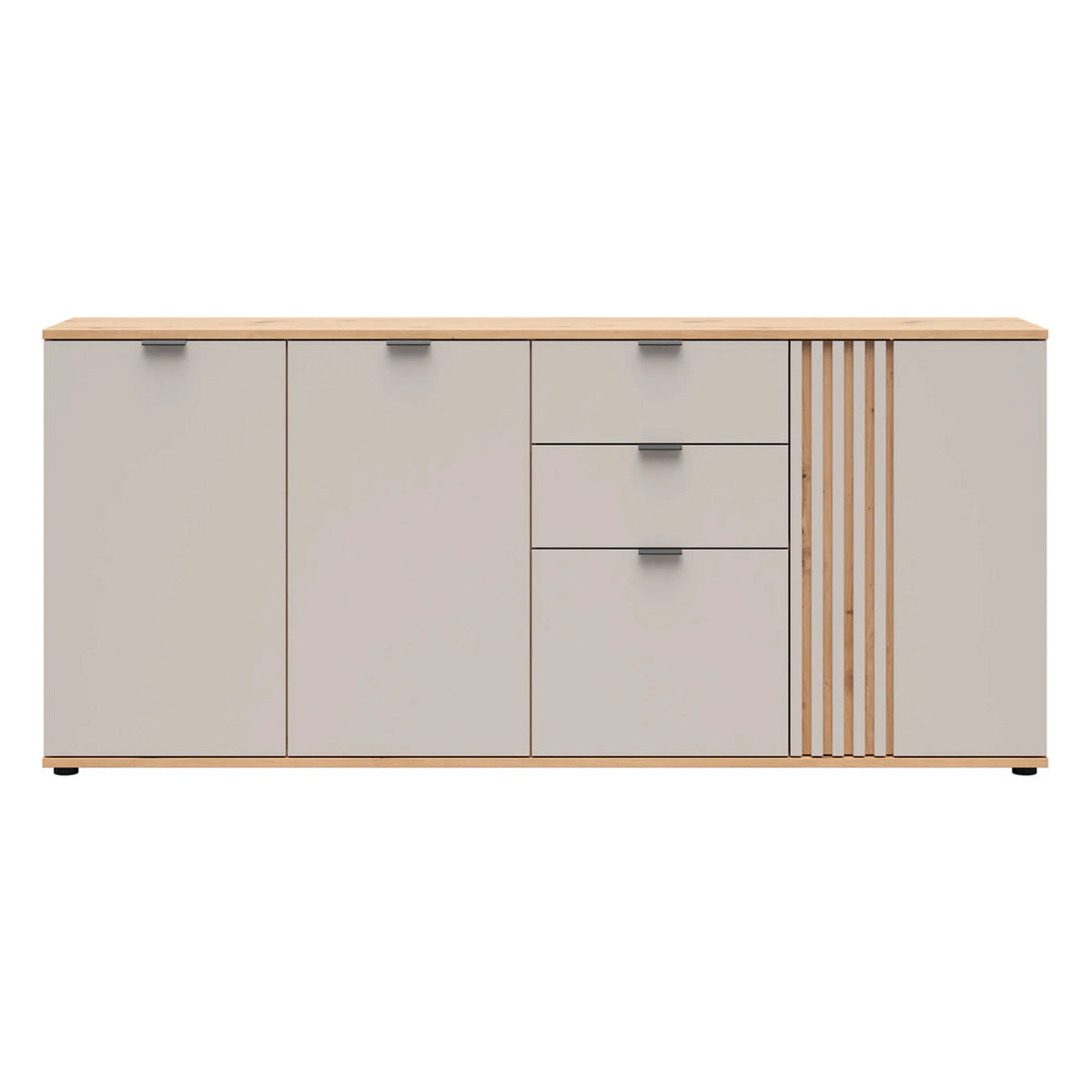 Comoda BREVAS, stejar artisan/casmir, PAL, 195x40x87 cm