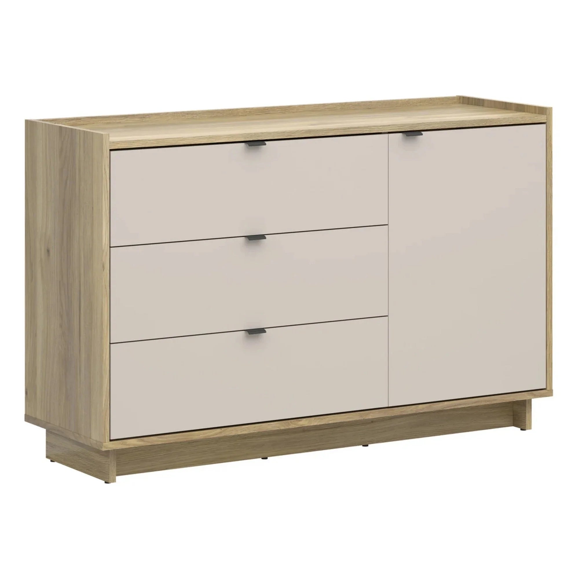 Comoda DALVA, stejar/casmir, PAL, 94x44x90 cm