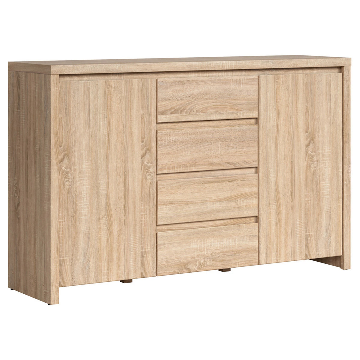 Comoda KASPIAN KOM2D4S, stejar sonoma, PAL, 144x41x92 cm