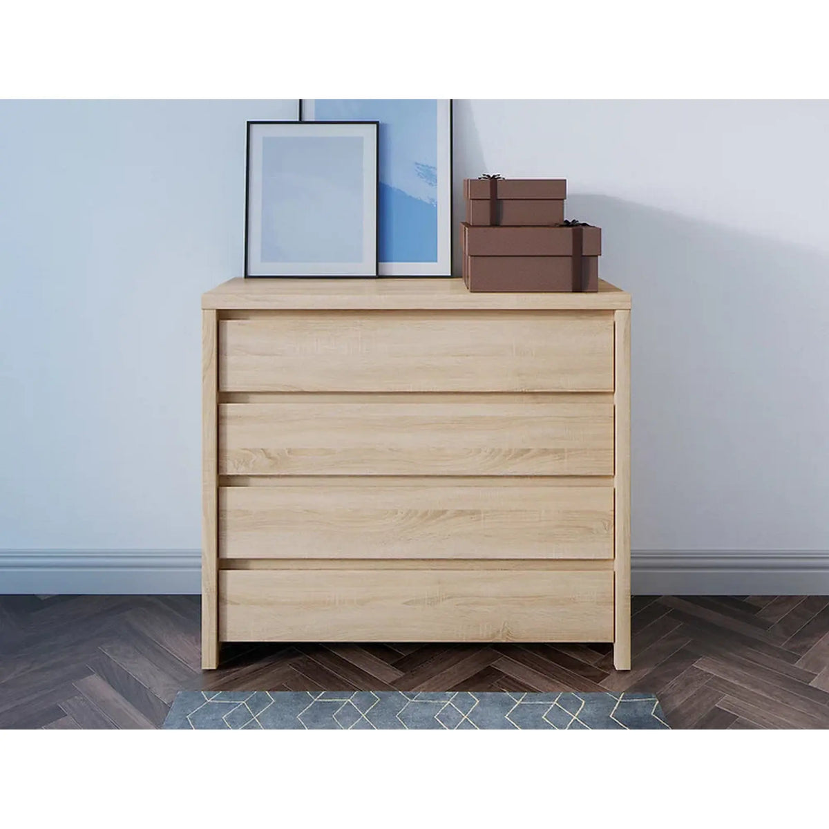 Comoda KASPIAN KOM4S, stejar sonoma, PAL, 105x41x92 cm
