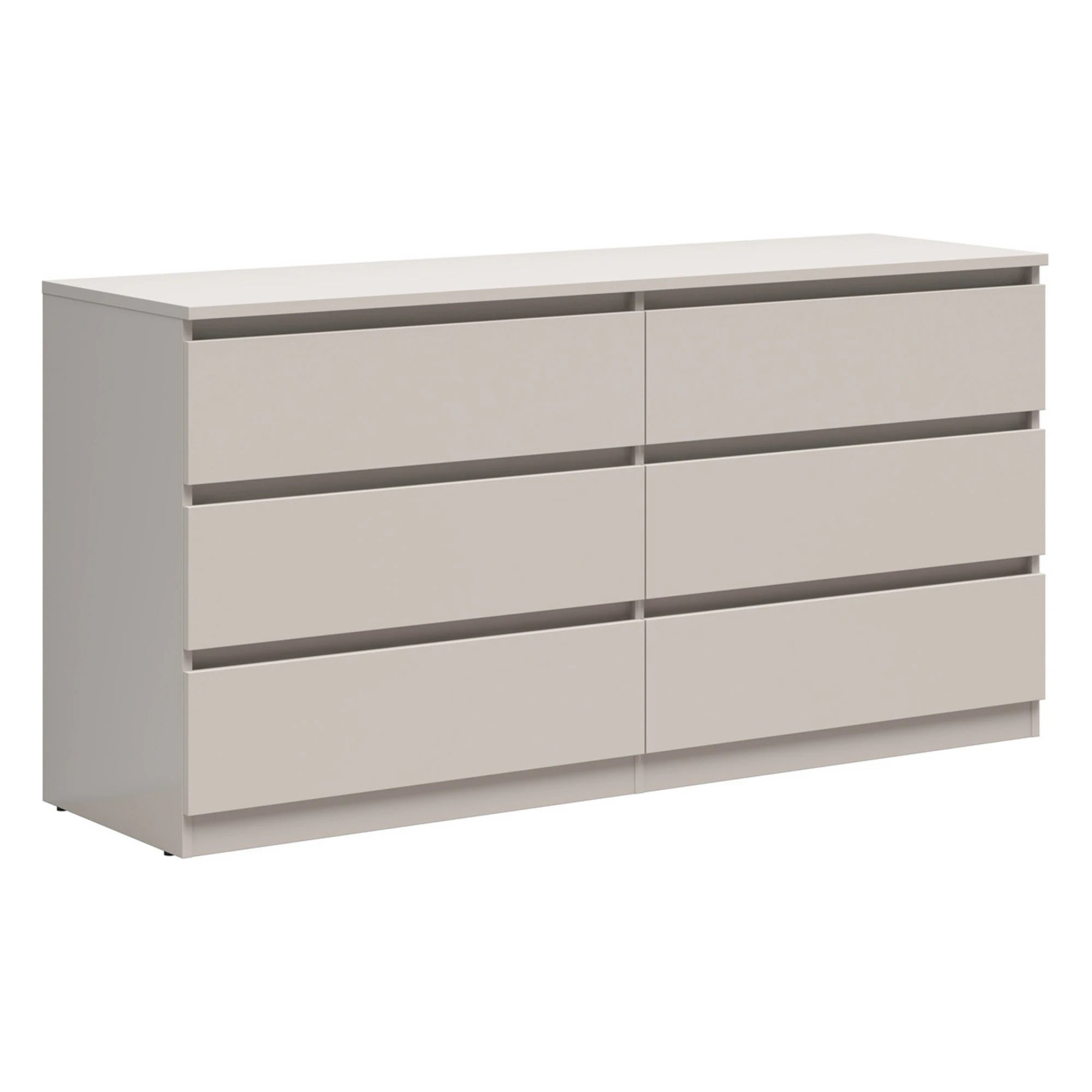 Set dormitor TETRIX, casmir, pat 160x200, dulap cu 2 usi, 2 noptiere si o comoda