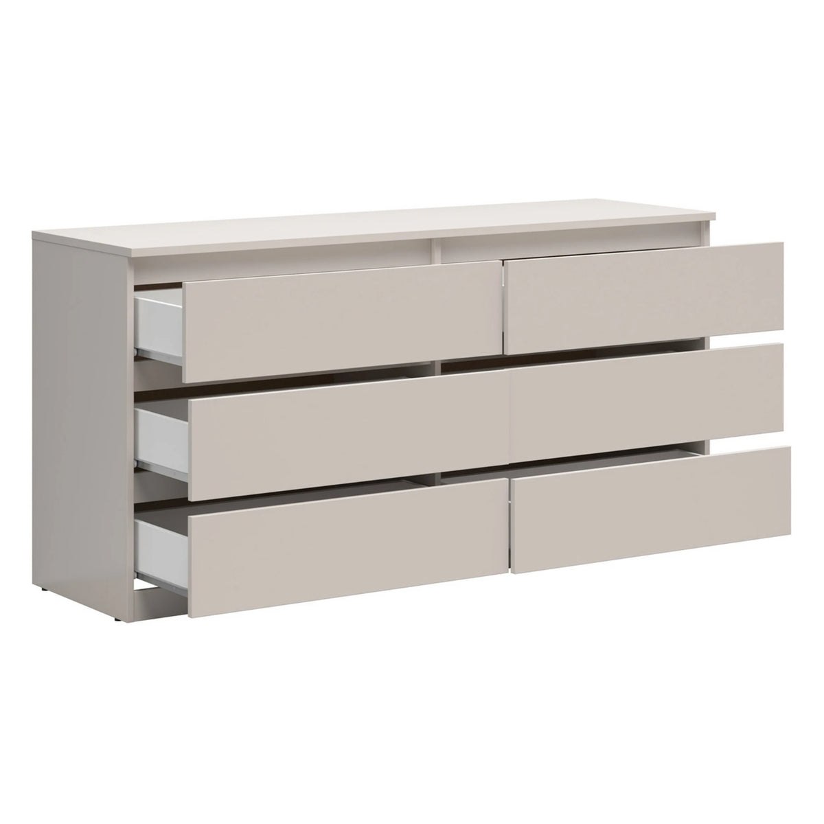 Set dormitor TETRIX, casmir, pat 160x200, dulap cu 2 usi, 2 noptiere si o comoda