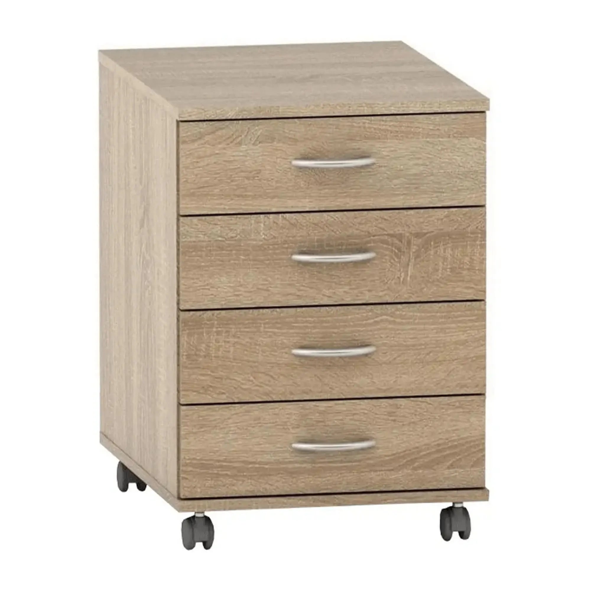 Noptiera TEMPO ASISTENT NEW 015, stejar sonoma, PAL melaminat, cu 4 sertare, 43x60x61 cm