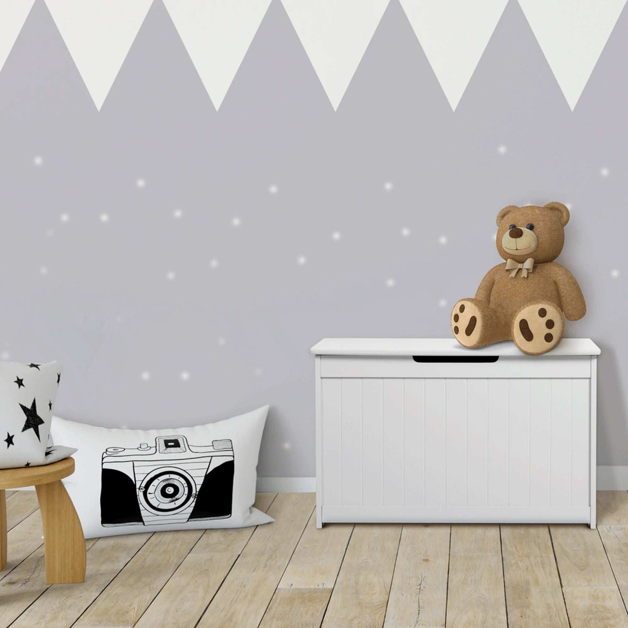 Cutie de depozitare KORDELIA laminat/alb, 80x40x44,5 cm