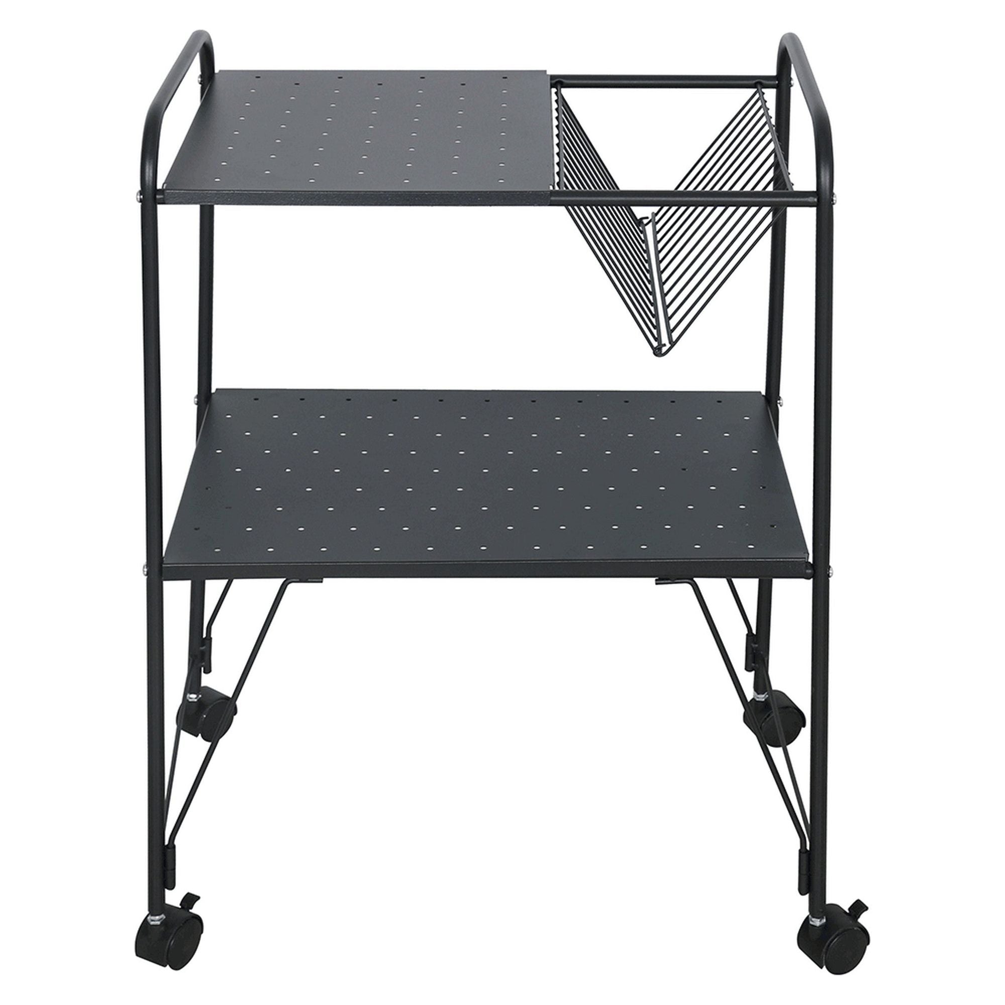Masuta KORETE, negru, metal, 51x33x73 cm
