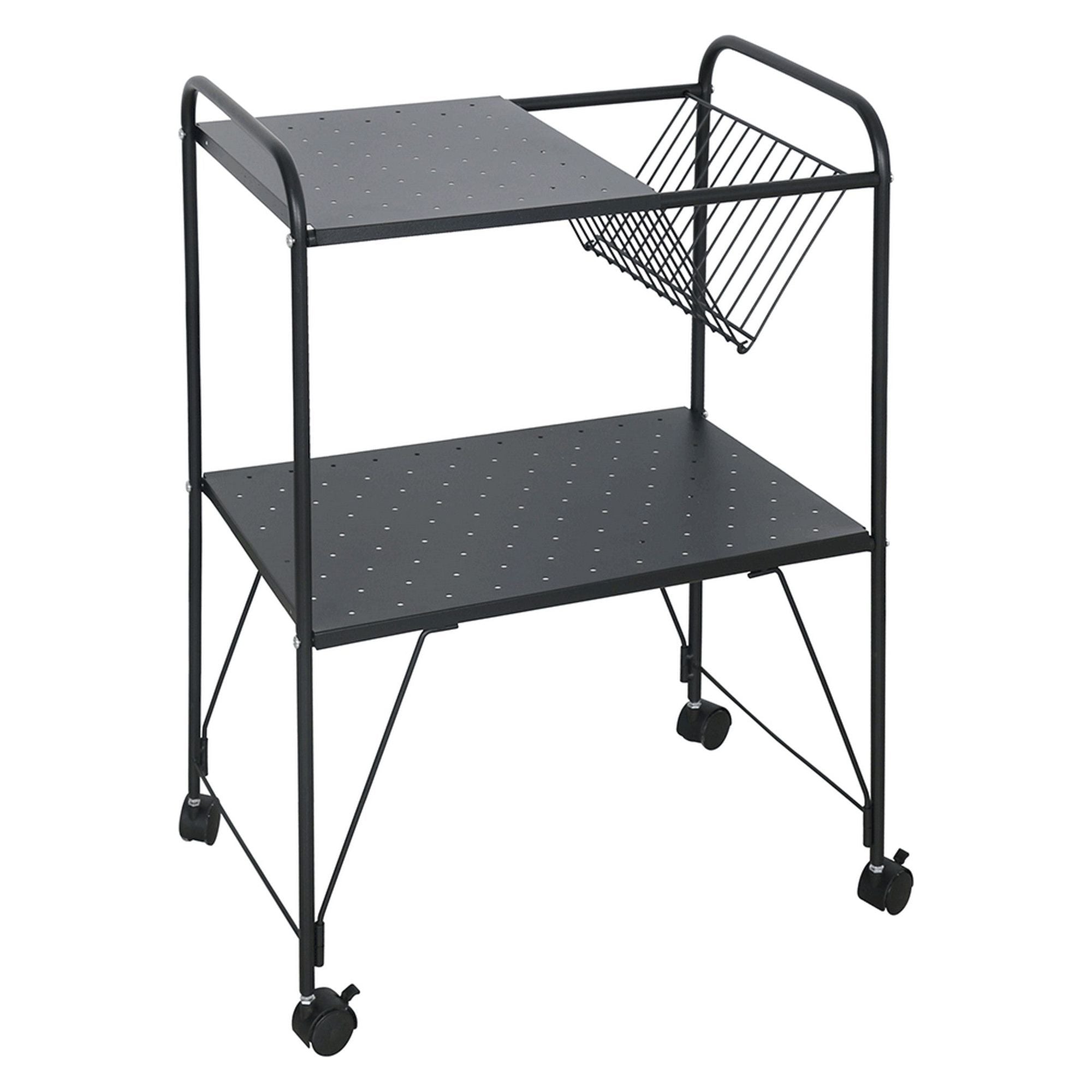 Masuta KORETE, negru, metal, 51x33x73 cm