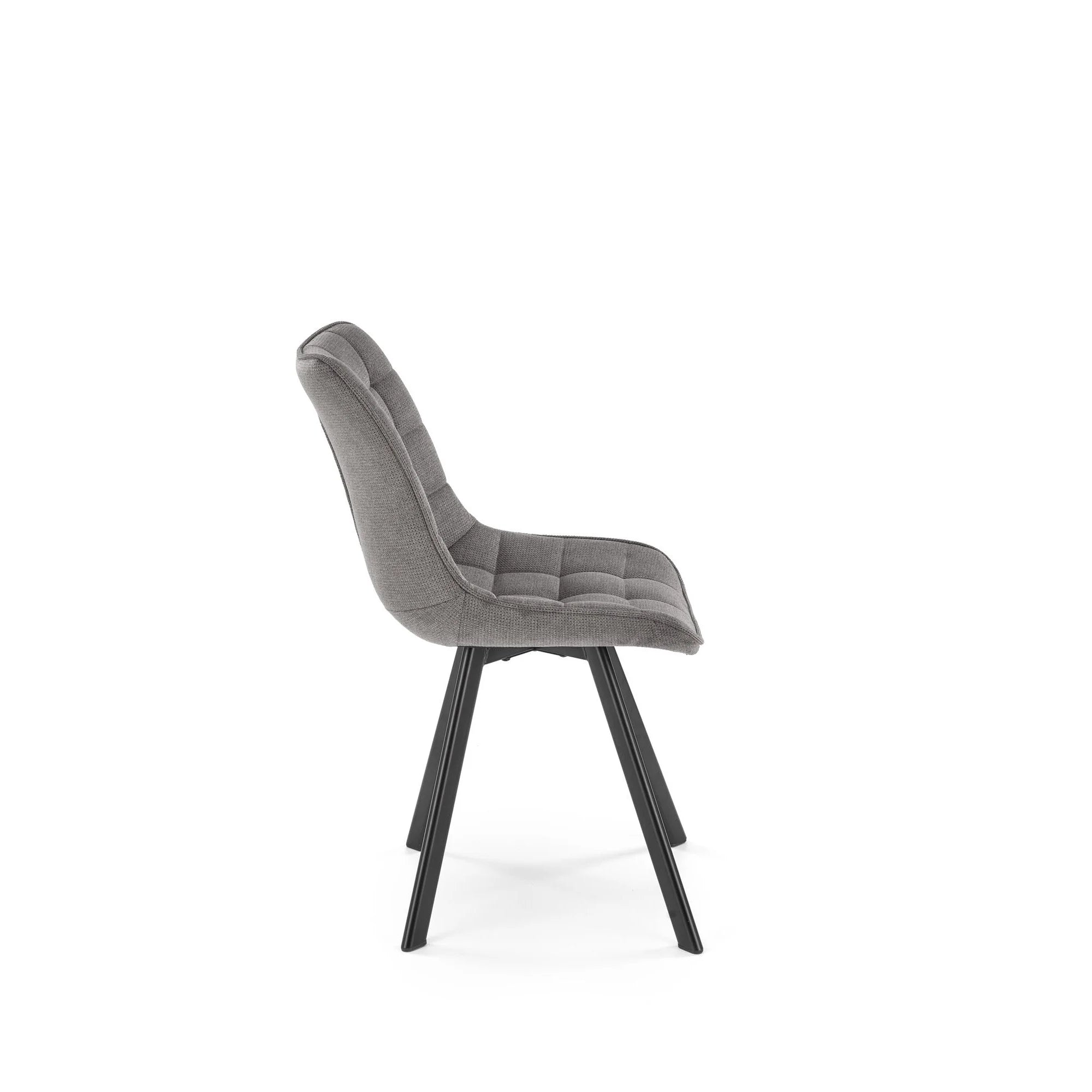 Scaun K549, gri/negru, stofa clasica/metal, 46x61x84 cm
