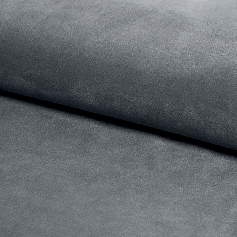 Scaun NUVO, gri/negru, stofa catifelata,metal, 62x47x86 cm