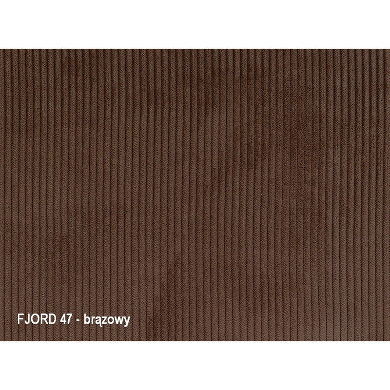 Scaun ORFE, maro/negru, stofa raiata/metal, 45x40x86 cm