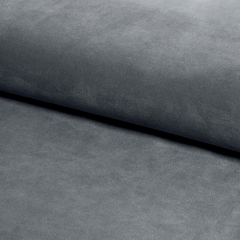 Scaun RIP, stofa catifelata gri/negru, 44x38x92 cm