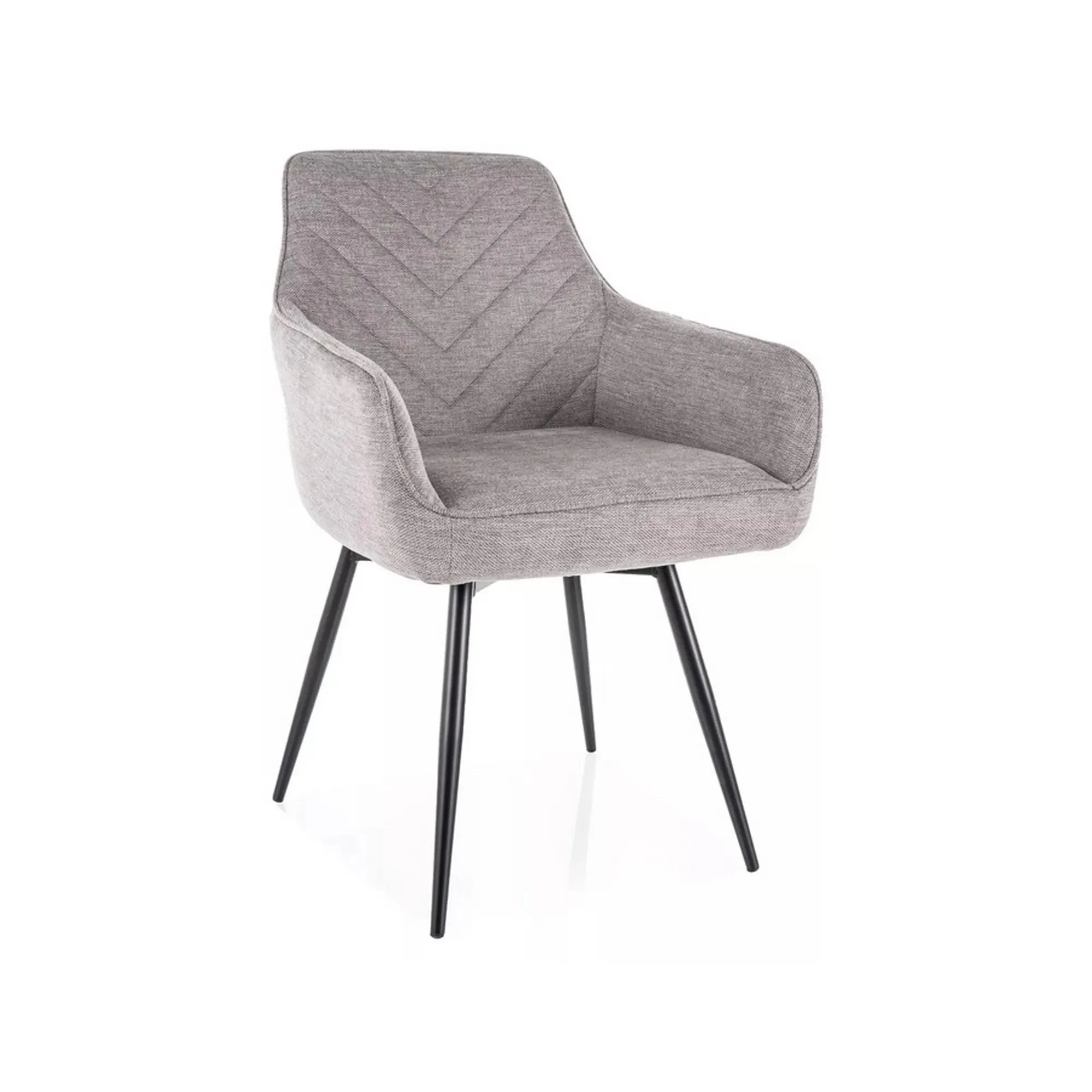 Scaun SERVIO, gri deschis - Brego 07, stofa clasica/metal, 55x45x88 cm
