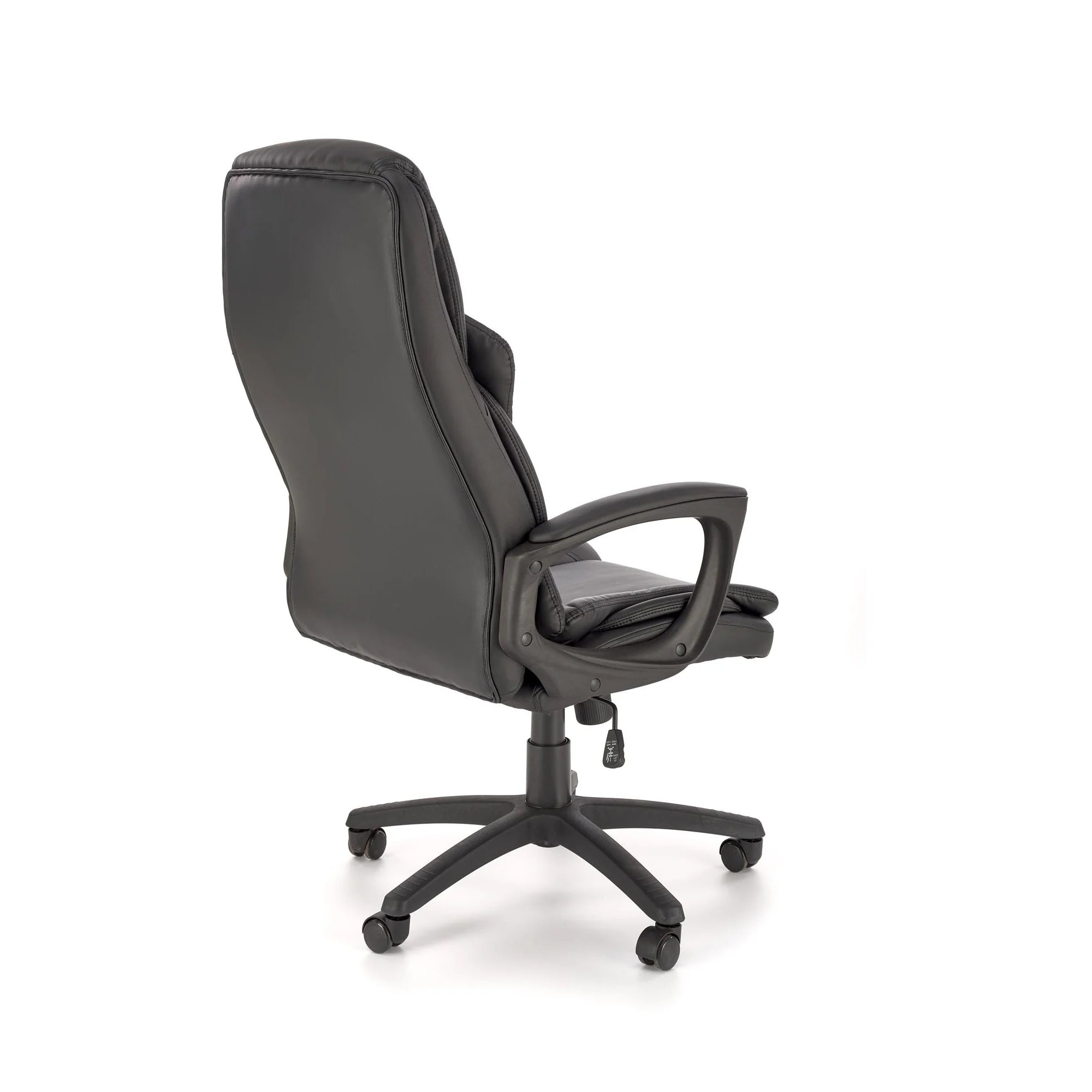 Scaun birou MARIO, negru, piele ecologica, 67x75x114/124 cm