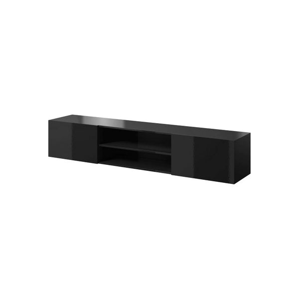 Comoda TV SLIDE, negru, 200x40x37 cm