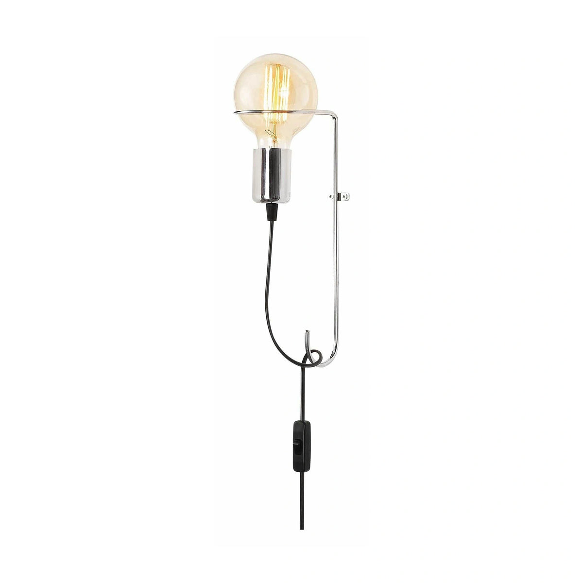 Lampa perete 3663, crom, metal, 9x15x30 cm