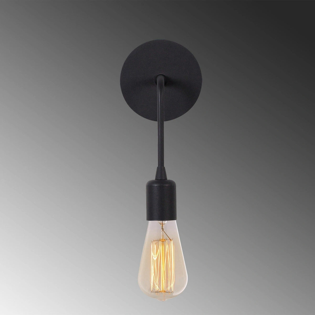 Lampa perete DARTINI-MR-887, negru, metal, 6x12x27 cm