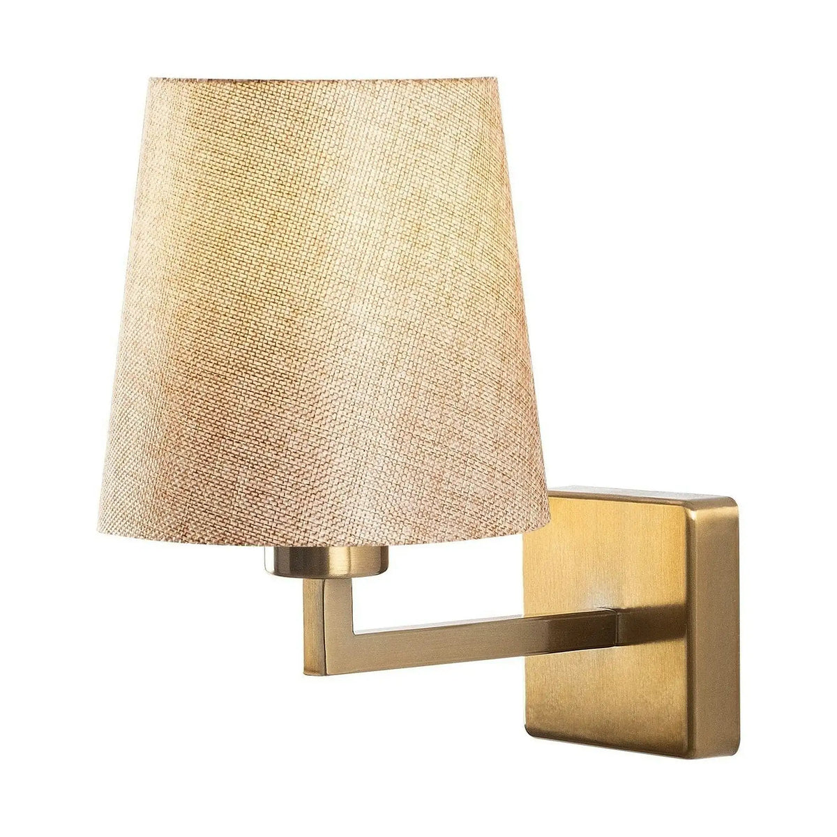 Lampa perete PROFIL 4651, auriu/bej, metal/material textil, 18x24x30 cm