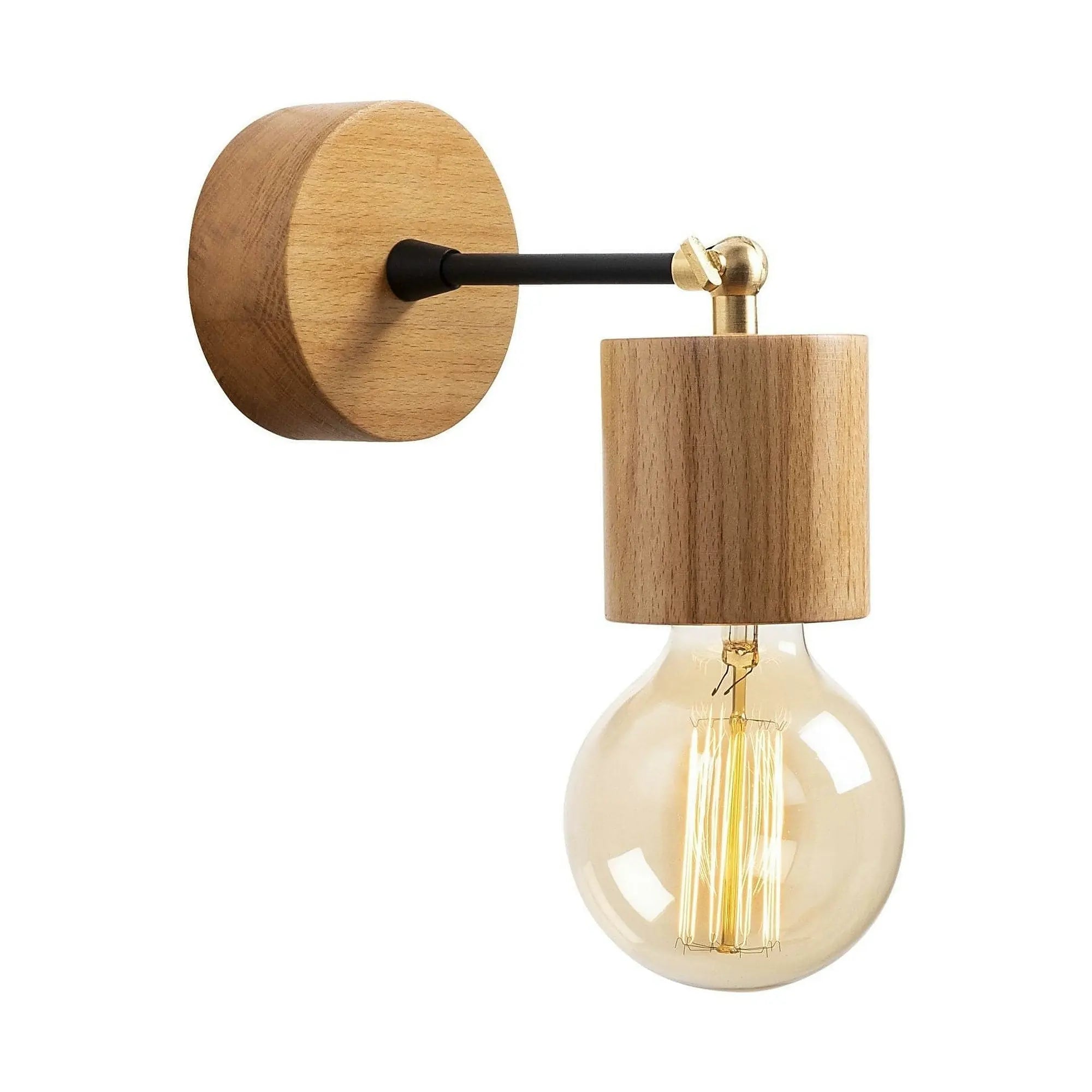 Lampa perete XANTHOS N-865, stejar, lemn, 10x16 cm