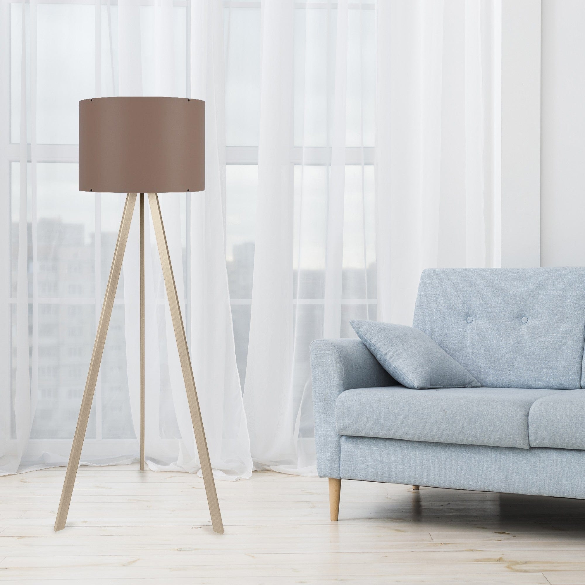 Lampadar AYD-1207, maro/stejar, 38x140 cm