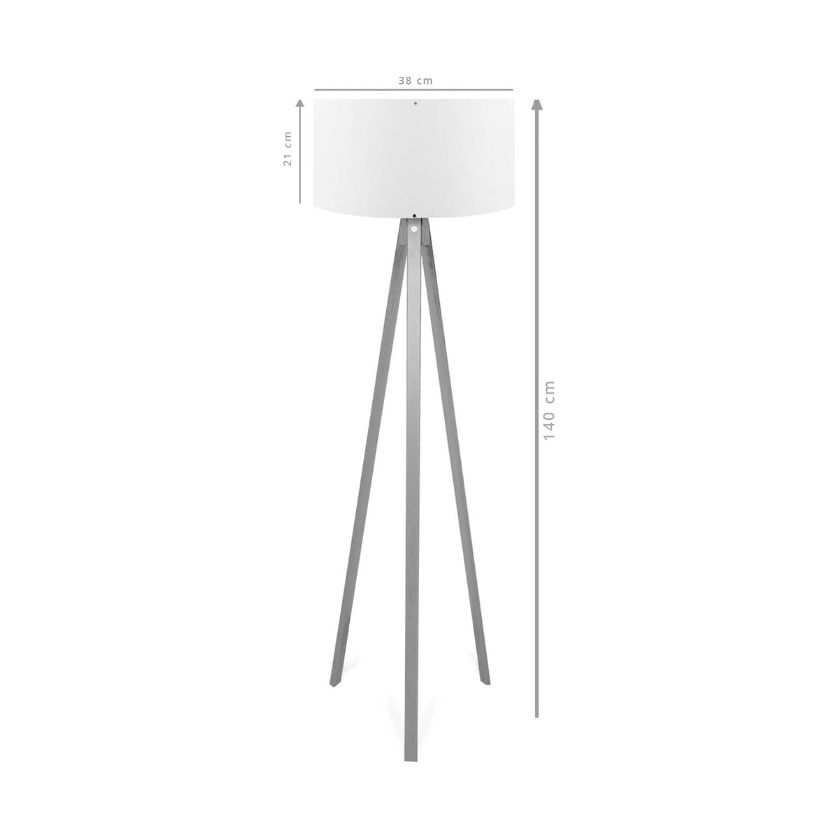 Lampadar AYD-2225, maro/nuc, 38x140 cm