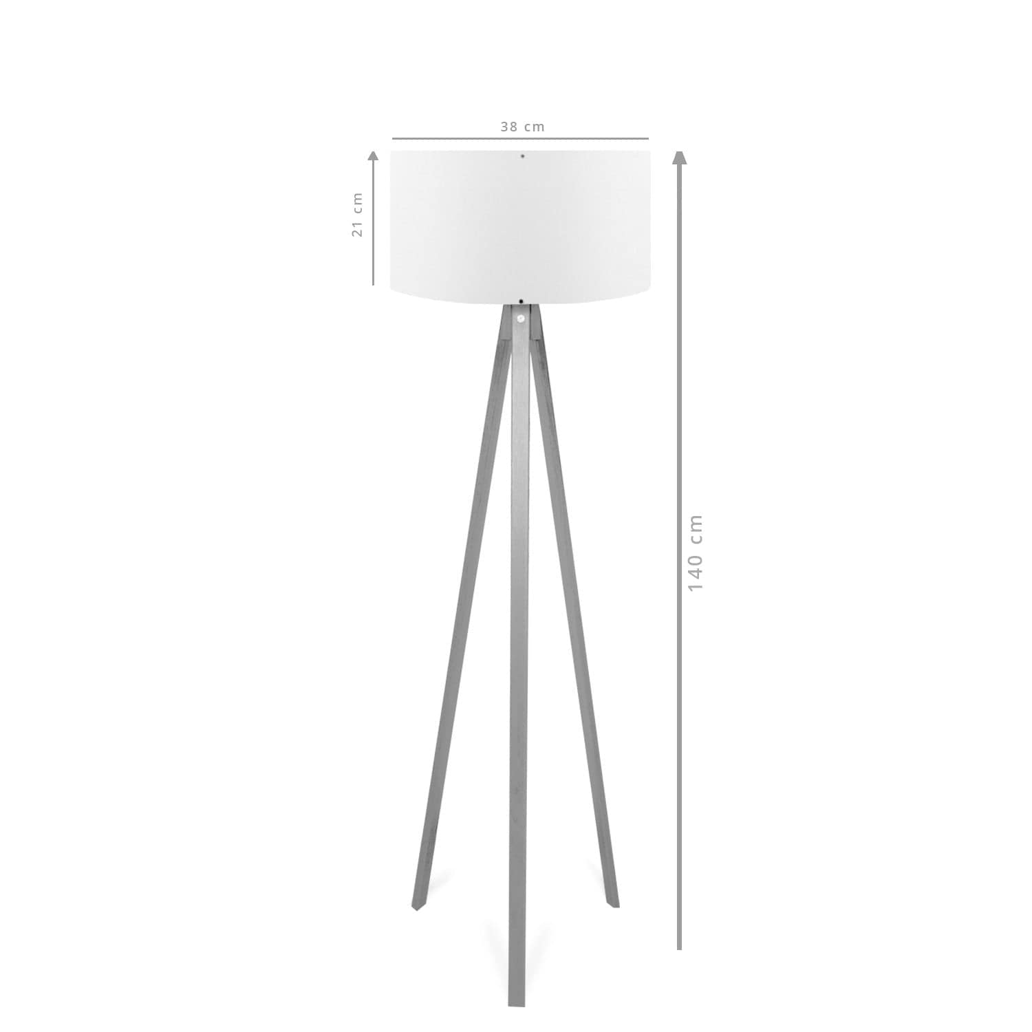 Lampadar AYD-2225, maro/nuc, 38x140 cm