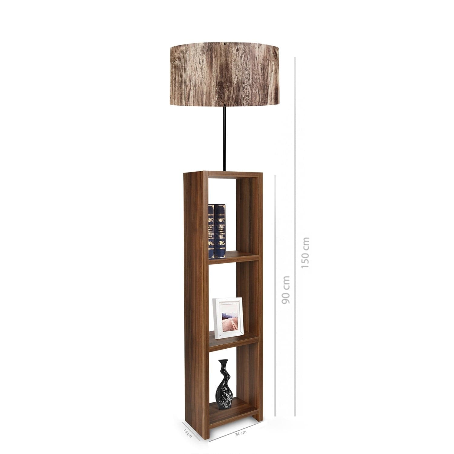 Lampadar AYD - 2469, nuc/bej inchis, 38x150 cm