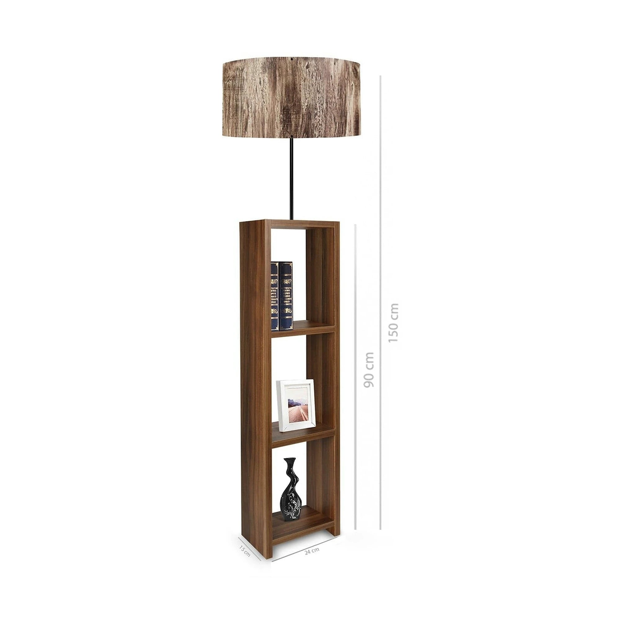 Lampadar AYD - 2469, nuc/bej inchis, 38x150 cm