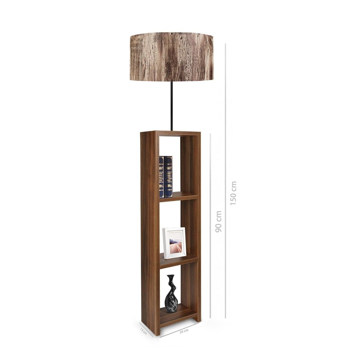 Lampadar AYD - 2469, nuc/bej inchis, 38x150 cm