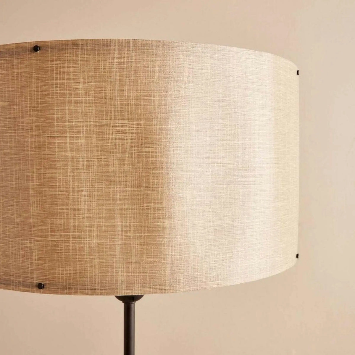 Lampadar AYD-3467, bej/stejar, lemn/material textil, 38x150 cm