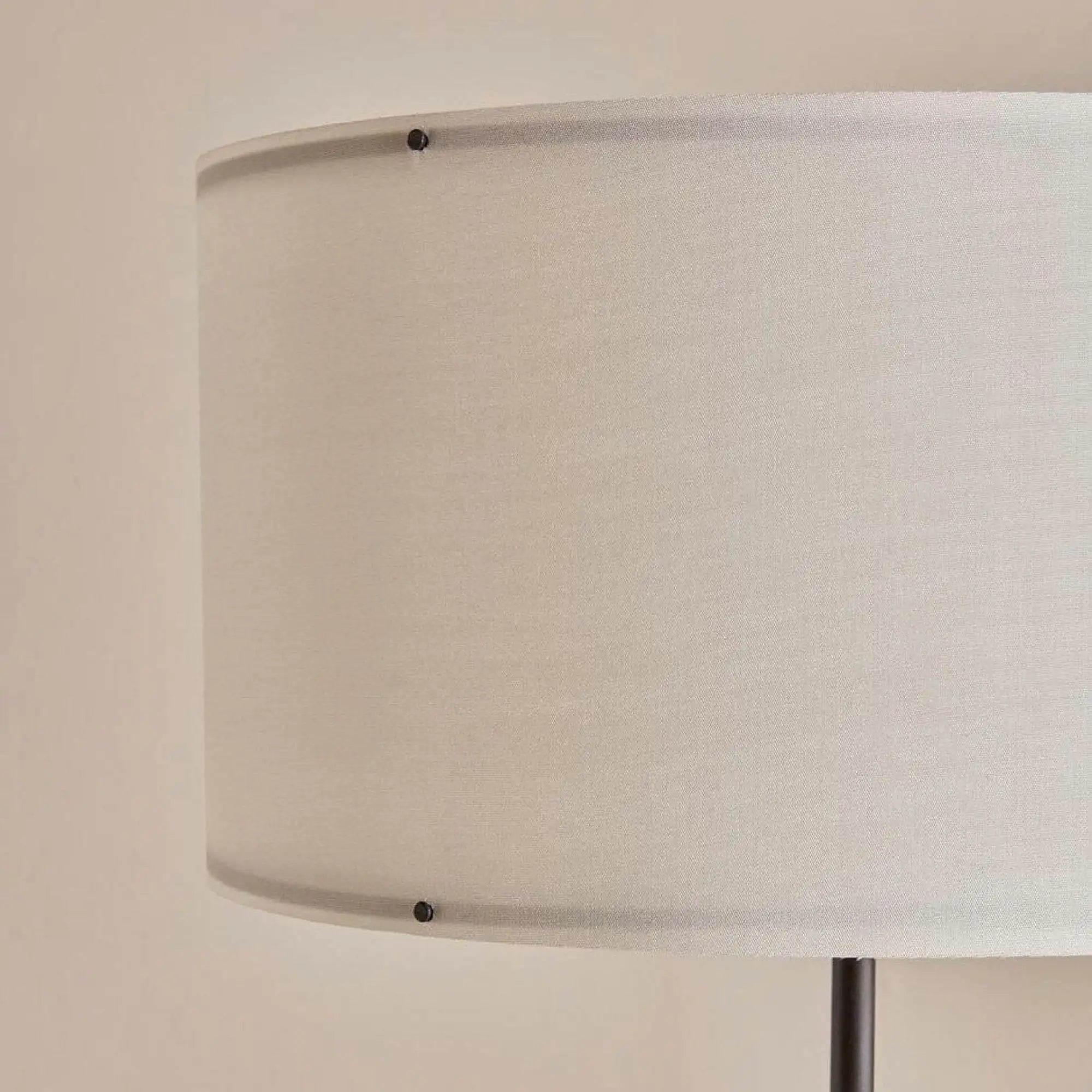 Lampadar AYD-3468, crem/stejar, lemn/material textil, 38x150 cm