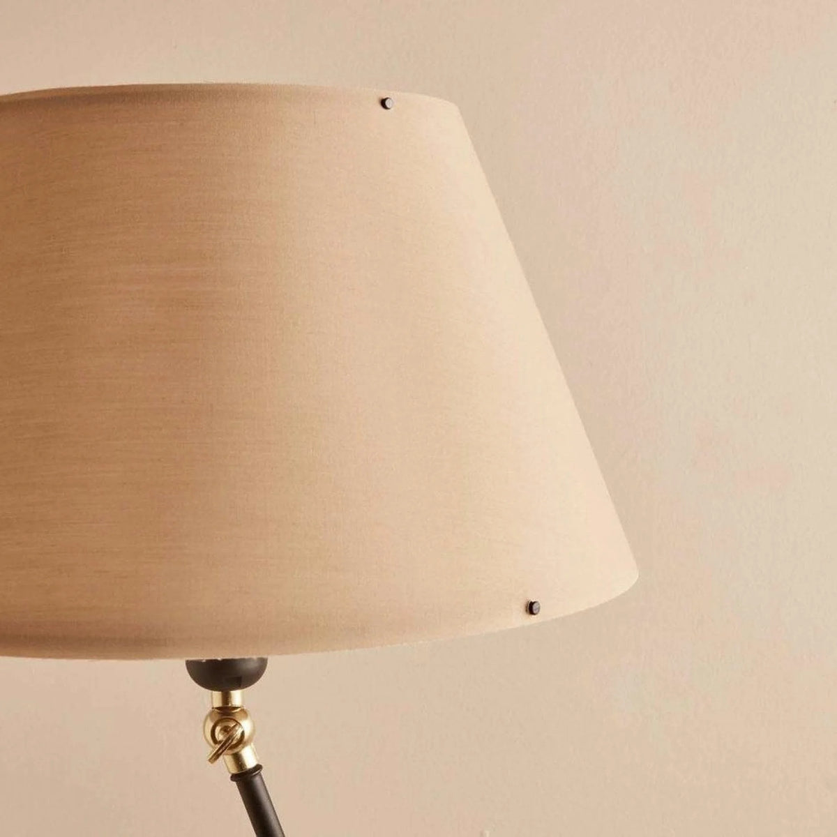 Lampadar AYD-3480, crem/negru, PVC/metal, 38x150 cm