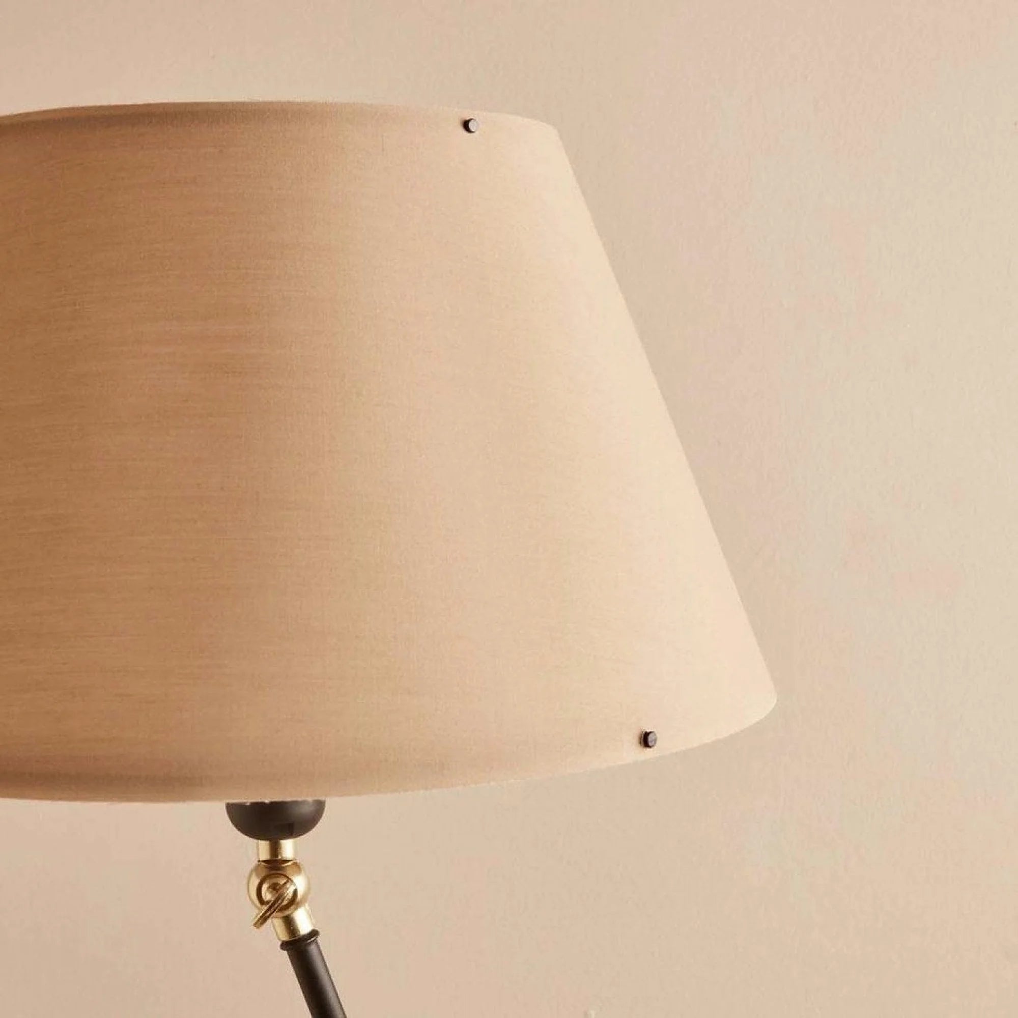 Lampadar AYD-3480, crem/negru, PVC/metal, 38x150 cm