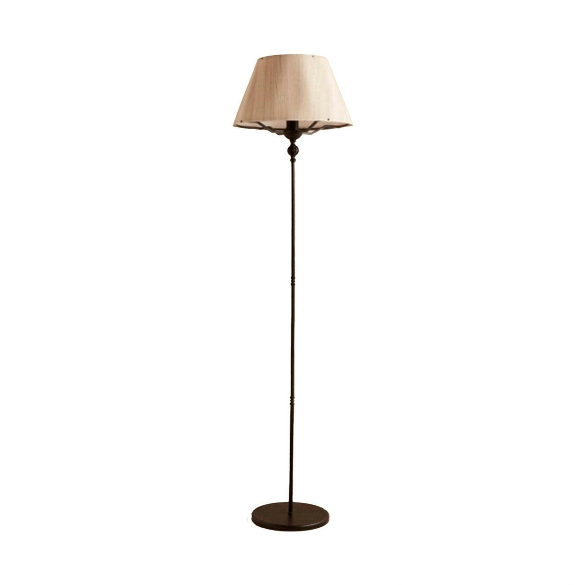 Lampadar AYD-3485, crem/negru, PVC/metal, 38x143 cm