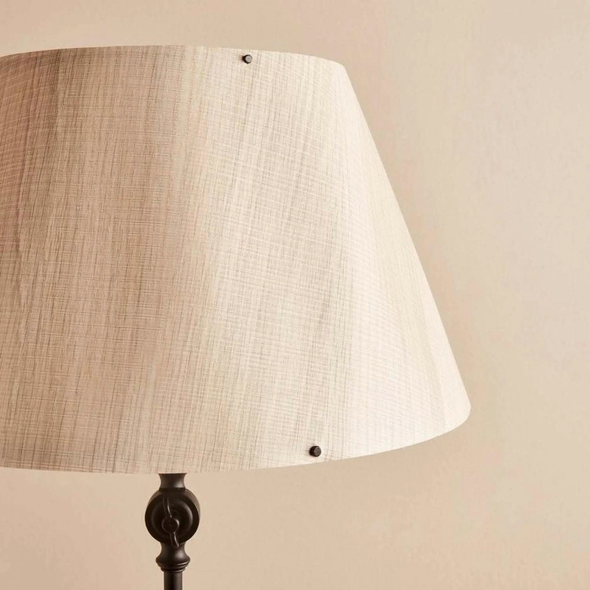 Lampadar AYD-3485, crem/negru, PVC/metal, 38x143 cm