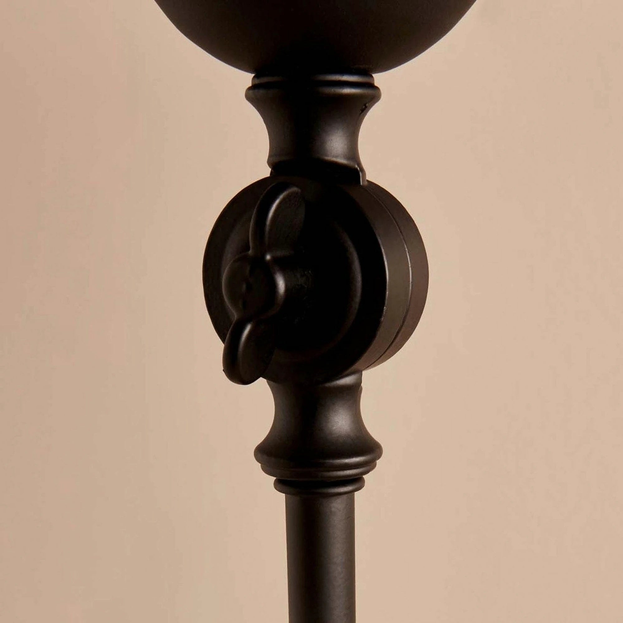 Lampadar AYD-3485, crem/negru, PVC/metal, 38x143 cm