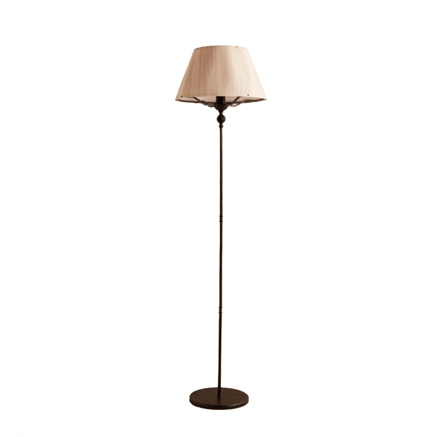 Lampadar AYD-3485, crem/negru, PVC/metal, 38x143 cm