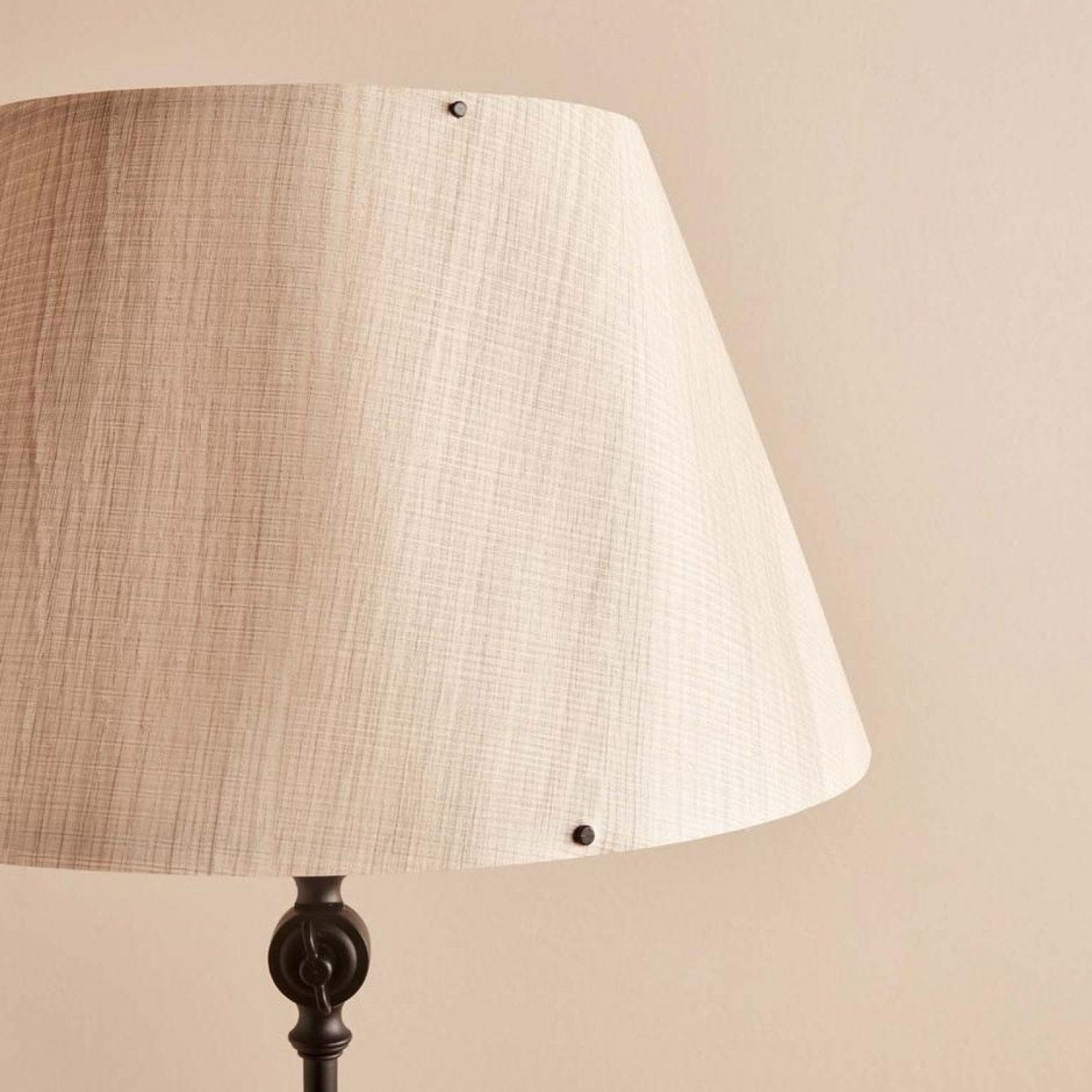 Lampadar AYD-3485, crem/negru, PVC/metal, 38x143 cm