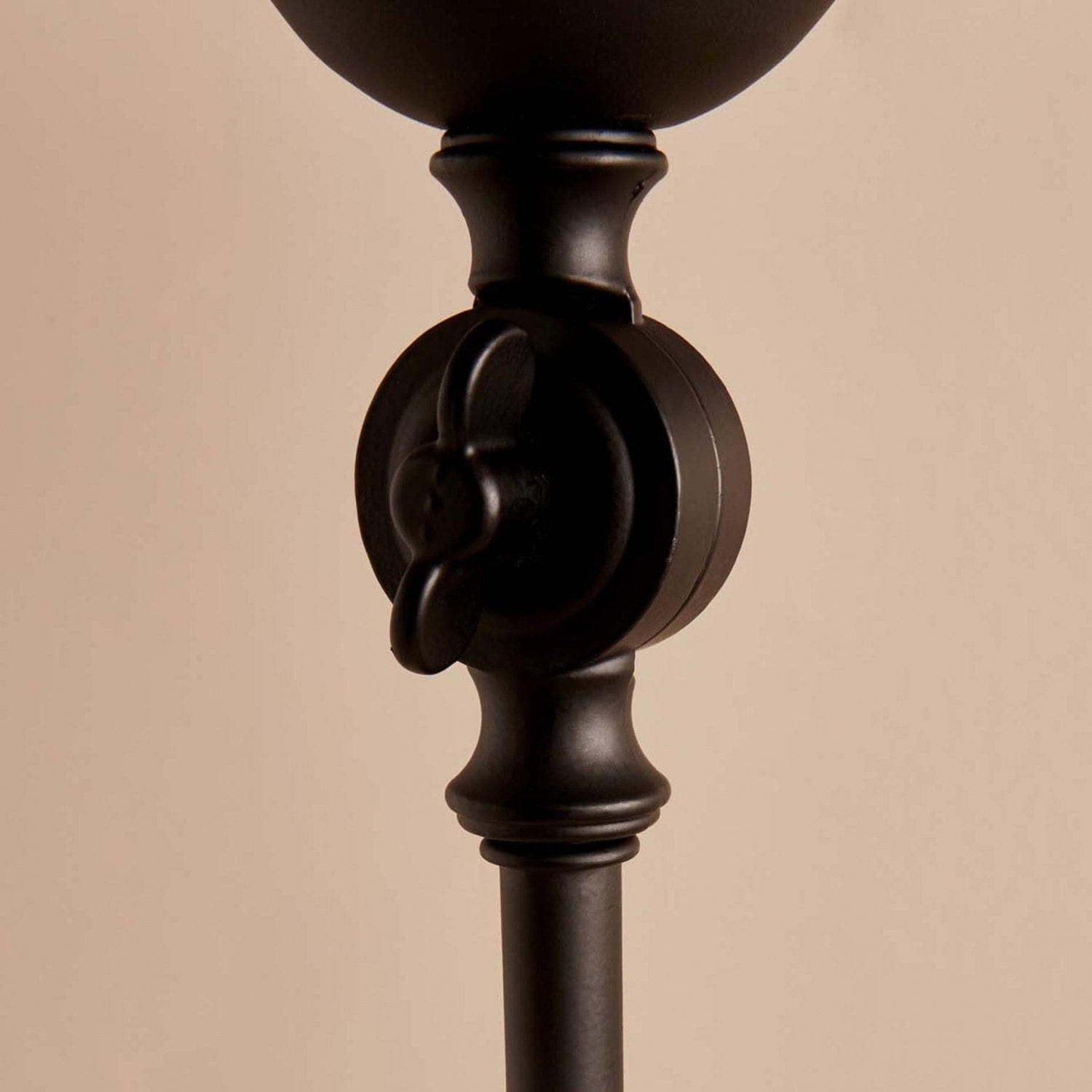 Lampadar AYD-3485, crem/negru, PVC/metal, 38x143 cm