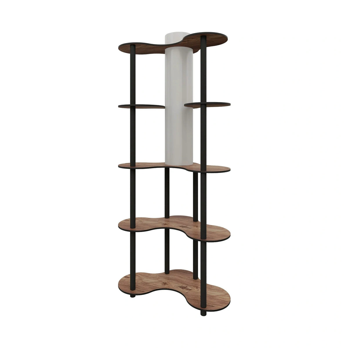 Lampadar KS-11113, nuc, MDF/hârtie,PVC, 65x150 cm
