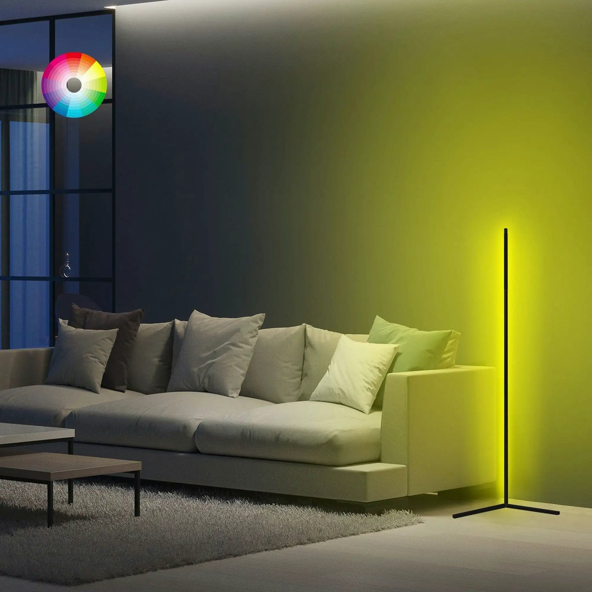 Lampadar LUMOS, gri, metal, 30x120 cm