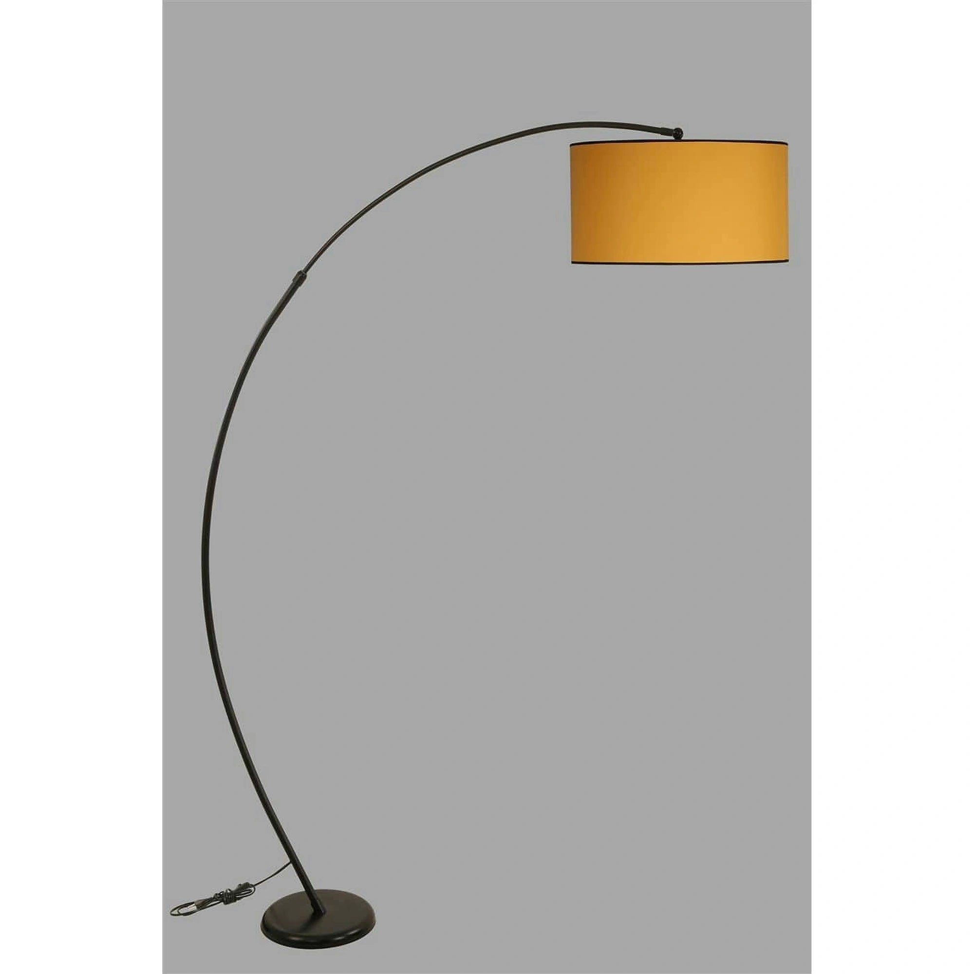 Lampadar MISRA, galben/negru, metal, 185x30x185 cm