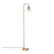 Lampadar VIRAN 10950, auriu, metal/sticlă, 27x146 cm