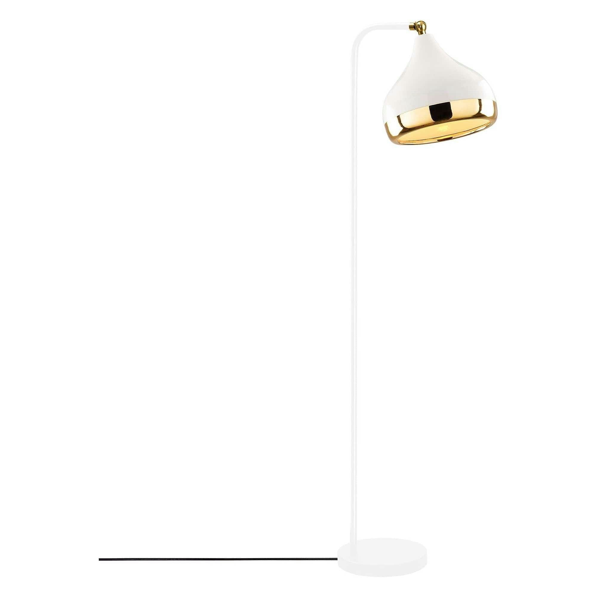 Lampadar YILDO-6911, alb/auriu, metal, 17x120 cm